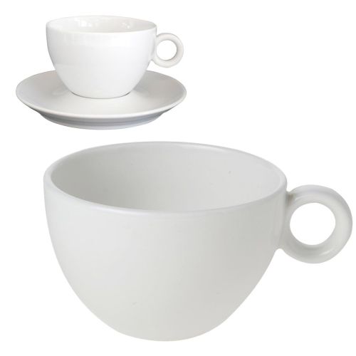 Weißer Bola Kaffee Tasse bedrucken lassen